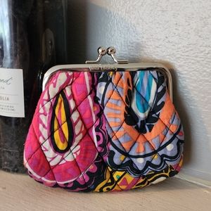 Vera Bradley Paisley Traditional Coin Purse Bright Pattern